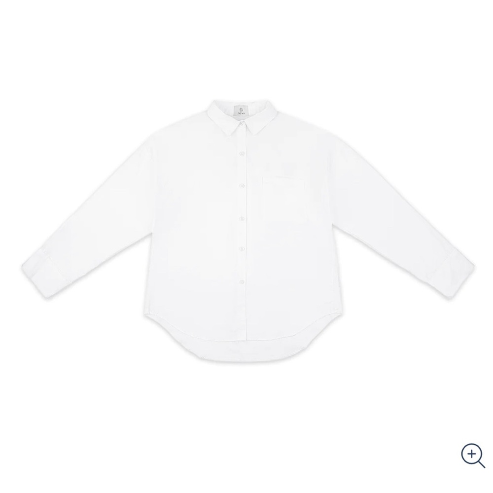 Parke White Boyfriend Button Down Poplin